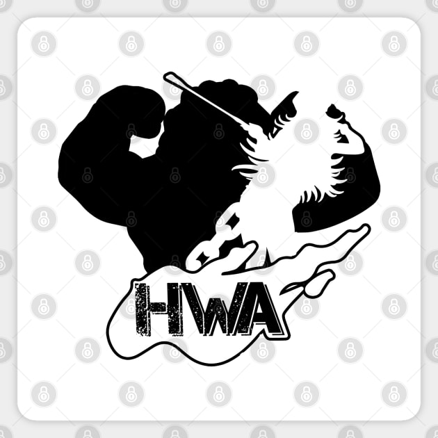 Huge Wrestling Army HWA Street Fighter Sticker by GodsBurden